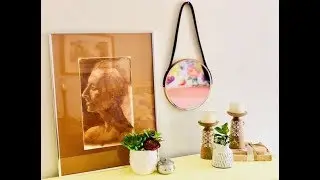 How to Make a Leather Strap Hanging Mirror