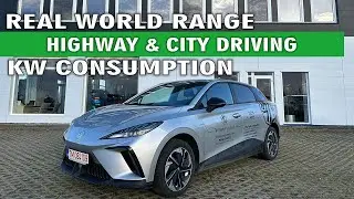 MG4 EV - Real world consumption and range, city and highway driving