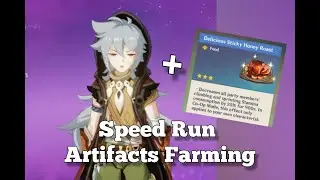 Speed Run Artifacts Farming - Genshin Mobile Gameplay