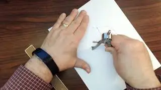 Circle, diameter, and perpendicular bisector with bow compass