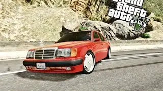 GTA 5 Mods : Mercedes-Benz E500 W124 ВОЛЧОК (Мерседес из фильма Такси 1)