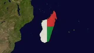 Madagascar Flag Map | Free to Use Stock Footage