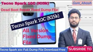 Tecno Spark 10C Dead Boot Repair Pandora Tools | Download Tecno KI5K Dump File Without Password