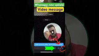 How To Send Video Messages on whatsapp New Feature#viral #shorts #short #trending #whatsapp #video#