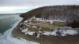 Cape Croker (Neyaashiinigmiing) Light House - Late spring ice 