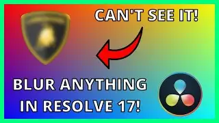 How To Blur Things In Resolve 17 - DaVinci Resolve 17 BEGINNER Tutorial