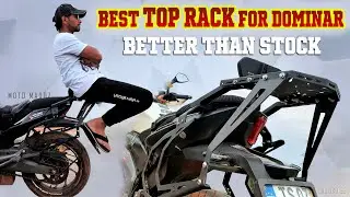 Best Top rack for Bajaj Dominar to carry top box || #toprack