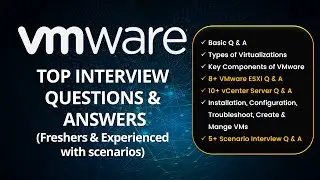 VMware Interview Questions for Freshers & Experienced | VMware ESXi and vCenter Interview Q & A