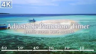 Calm x Focus = Productivity: Gentle Waves with Pomodoro Timer