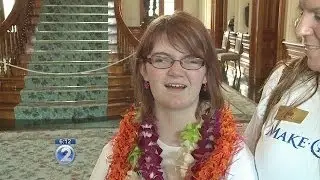 Young girl with rare brain tumor gets wish granted