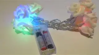 1.2m 10 LEDs Rose Flower Fairy String Lights  -  COLORFUL from GearBest.com