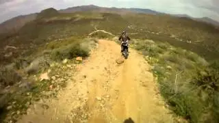 Sycamore Canyon single track using Contour HD helmet cam on KTM