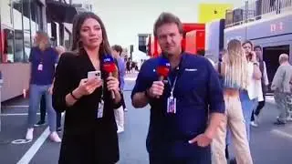 Figuraccia di Davide Valsecchi e Matteo Bobbi a Sky Sport F1 durante il Gran Premio della Spagna