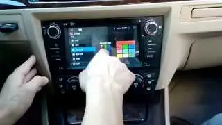 Joying BMW E90 test steering wheel control canbus quad core android 4.4.4 radio stereo DVD player