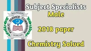 Male Subject Specialists paper CHEMISTRY #kppsc #screeningtest