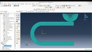 Abaqus Tutorial Videos - Contact Analysis of 2D Sweep Part in Abaqus 6.14