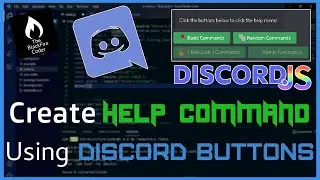 How to make help command using discord buttons with admin & role locked feature | discord.js
