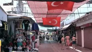 Turkey - Aegean Sea - Turgutreis in Region of Bodrum - stroll through downtown