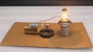 Free Energy  : generate free energy  from  dc motor and power full magnet