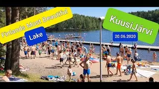 A Day At Finland's Beautiful And Most Popular Lake(KuusiJärvi) In 27c´ Temperature