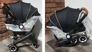 Evenflo Gold Shyft DualRide | Newborn 3-35lb  (Moonstone Gray)