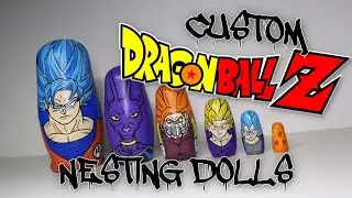 How to make CUSTOM NESTING DOLLS in the style of DRAGON BALL Z!