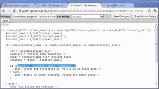 102   Creating a Simple Contact Form Part 3   PHP Tutorials