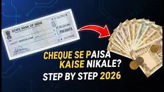 How to get money from bank cheque? 💰 Complete Guide Hindi 2026-27