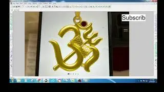 HOW TO CREATE A OM PENDENT IN JEWELCAD 5.1 || OM PENDENT CREATE JEWELCAD 5.1