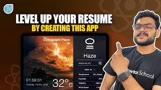 🔴 Create Live Search Weather App using React JS  | With Source Code | Newton School