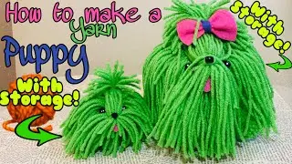 Yarn Puppy With Hidden Storage Tutorial