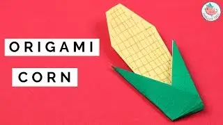 How to Fold Origami Corn - Easy Origami Food Tutorial
