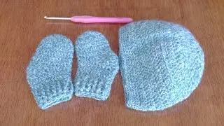 Easy Crochet Baby Socks & Hat Beginners Guide 0-3months