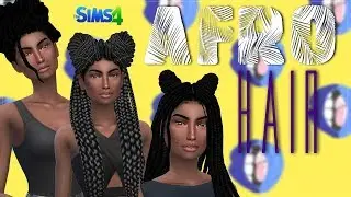 Pack CABELOS AFRO - Cacheados, Tranças, Dreads || The Sims 4 Urban & Ethnic (Full CC LIST)