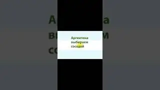 Аргентина выбираем соседей.