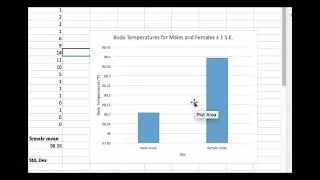 Adding Error Bars & St  Deviation Bars to Bar Graphs in Excel