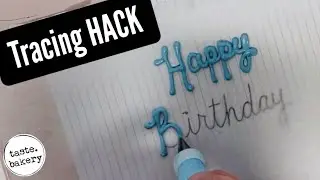 How to WRITE ON A CAKE - -(Tracing HACK)- - taste bakery