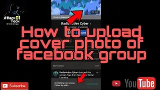 How to upload cover photo of facebook group