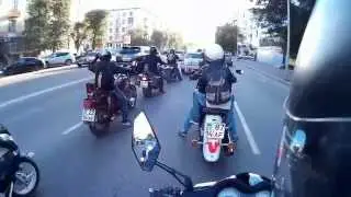Вечерние мото-покатушки по городу Павлодару 15.08.2015