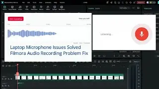 Laptop Microphone Issues Solved | Filmora Audio Recording Problem Fix