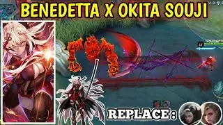 SCRIPT SKIN BENEDETTA X OKITA SOUJI | SCRIPT SKIN BENEDETTA COSTUM | SCRIPT SKIN BENEDETTA ANIME