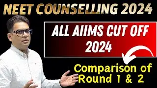 Aiims Round 2 Cut Off 2024 | Round 2 Aiims Cutoff Neet 2024 | Aiims Cut Off Neet 2024 |