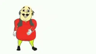 Motu walking white background |Cartoon character