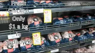 Only $1 a kg!! CHEAPEST FRESH CHICKEN in Sydney?? Grocery Shopping Haul of $39 chicken for 2 weeks!!