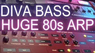 Diva HUGE 80s bass arp | Sound Design Tutorial