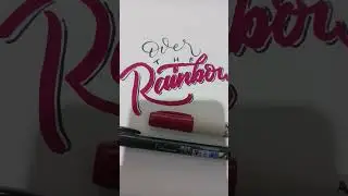 over the rainbow.. #drawing #art #digitalart #lettering