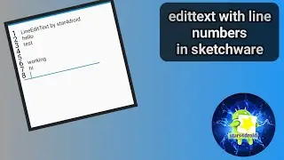 Edittext with line numbers | sketchware pro