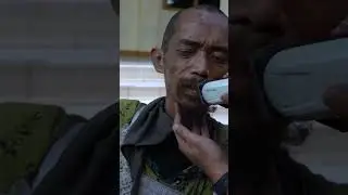 Make Over ODGJ di jalanan jadi ganteng dan bersih pake gamis