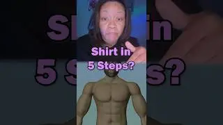 3d Modeling A Shirt in 5 Steps?