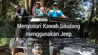 Menyusuri Kawah Sikidang menggunakan Jeep